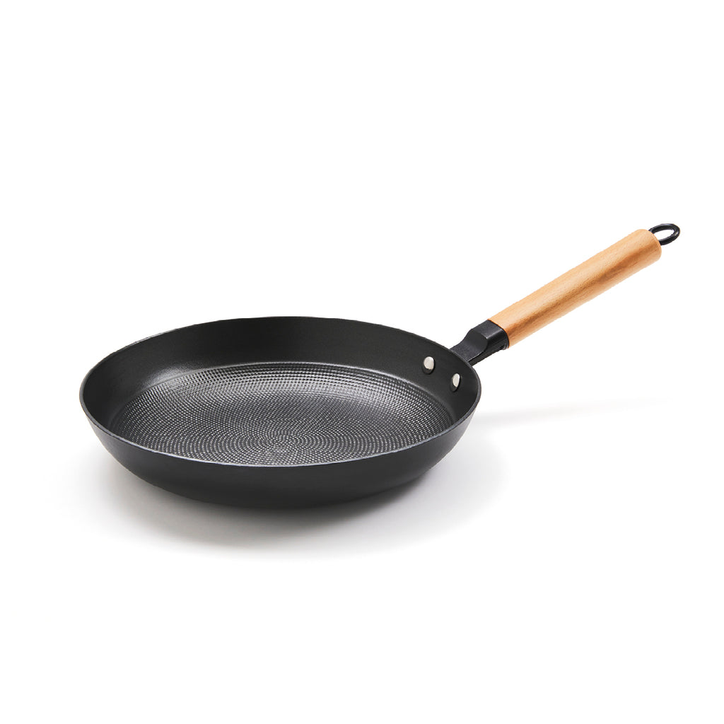 Qulinart cast iron lightweight skillet with non-stick honeycomb structure - 28 cm