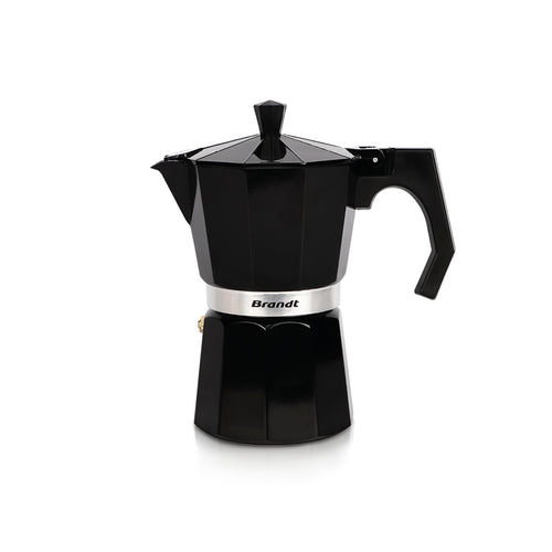 Kaffeekanne aus Aluminium 300 ml - Schwarz
