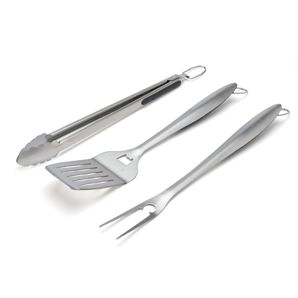 Set of 3 BBQ Utensils - Grey
