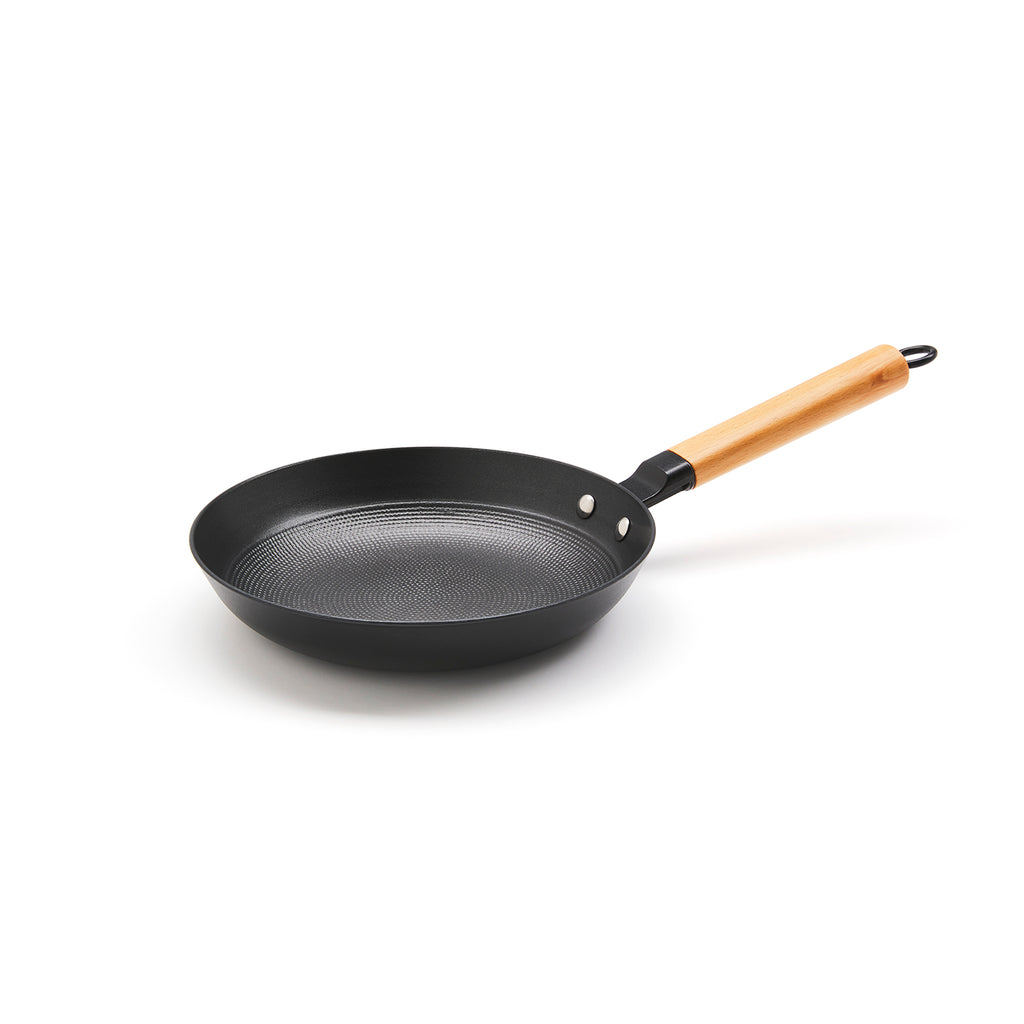 Qulinart cast iron lightweight skillet with non-stick honeycomb structure - 20, 24 or 28 cm