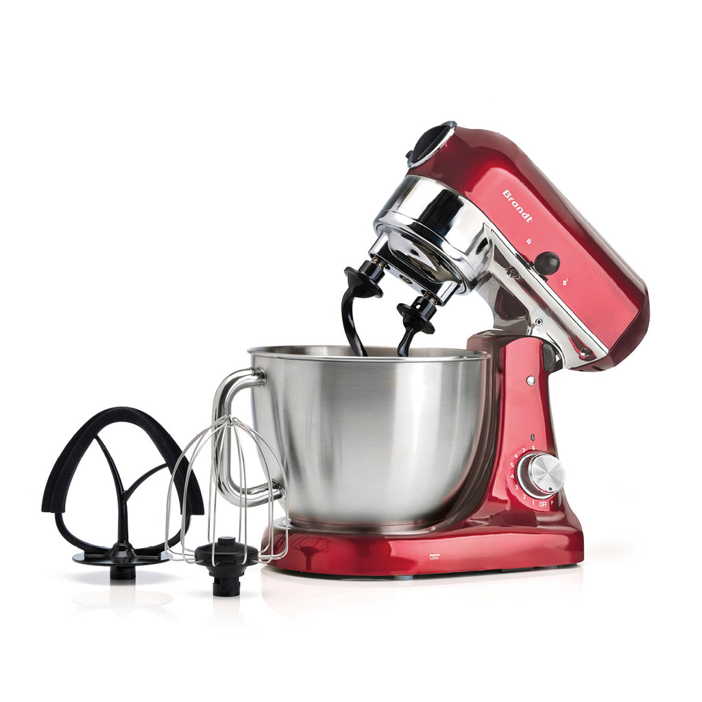 Kitchen robot with double kneaders Cherry red