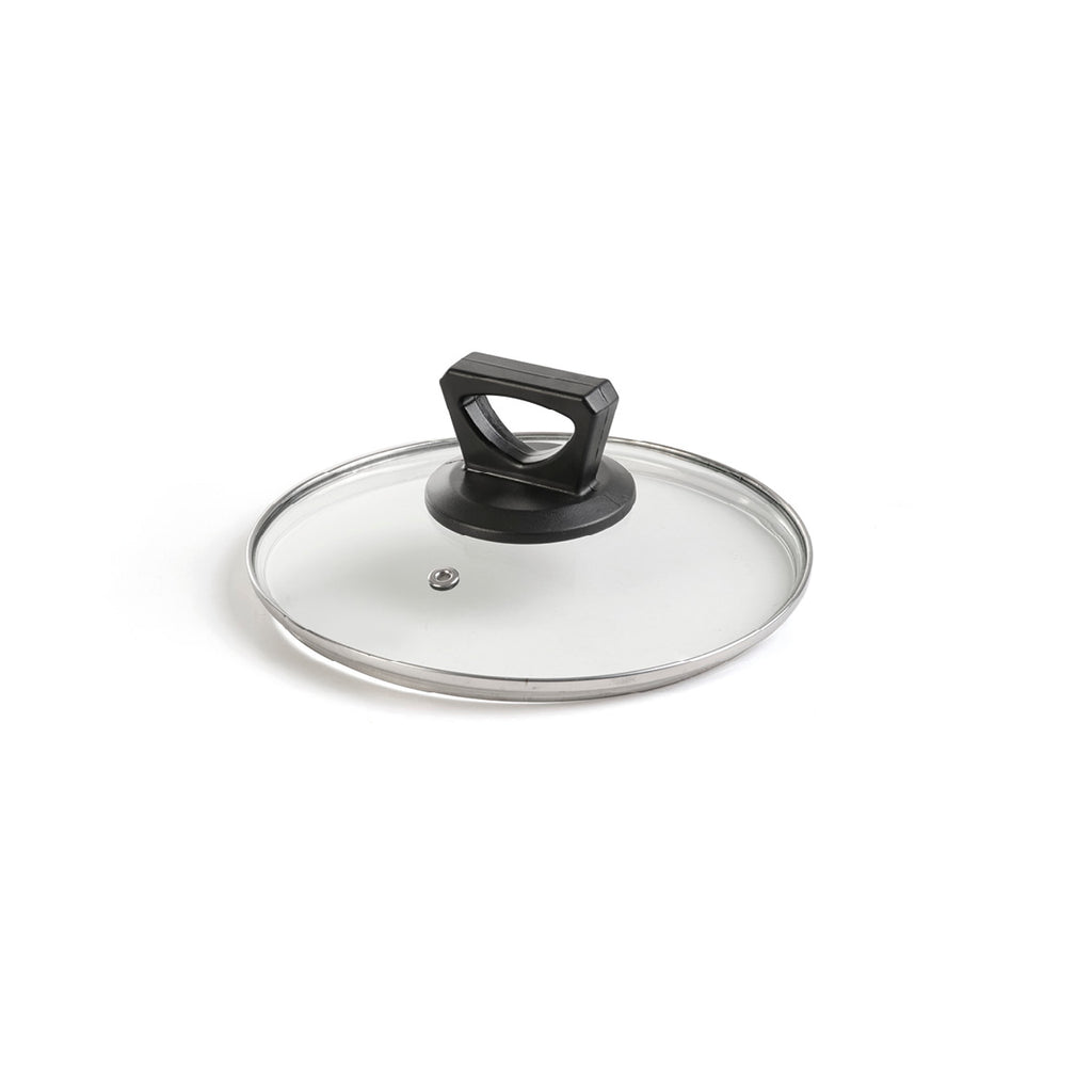 Glass lid with bakelite knob - Black