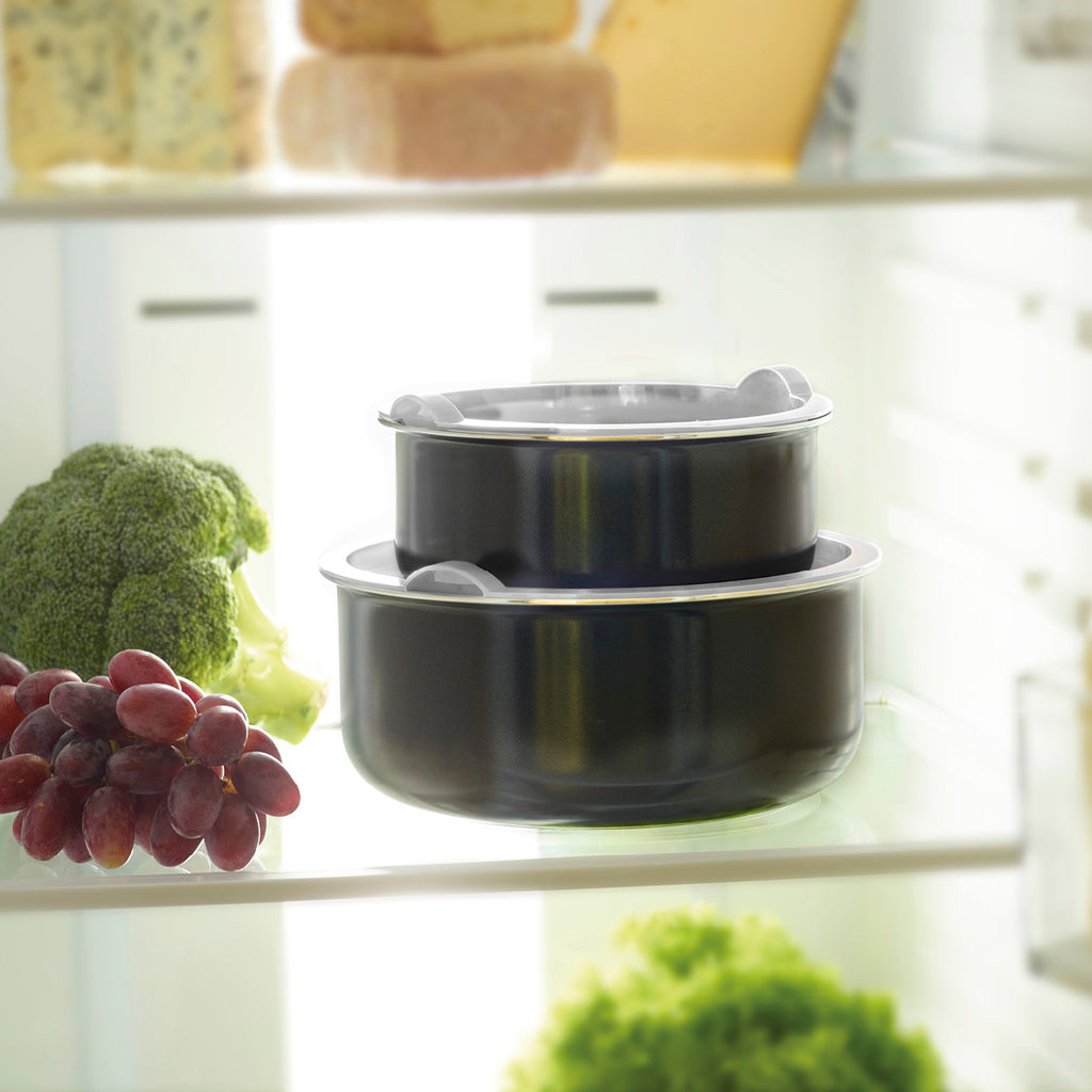 Set of 3 PP lids for saucepans - White