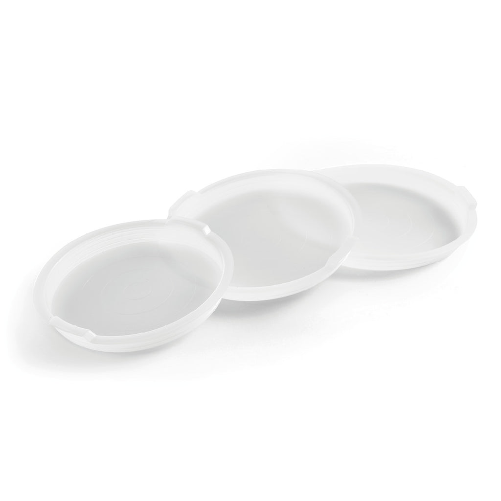 Set of 3 PP lids for saucepans - White