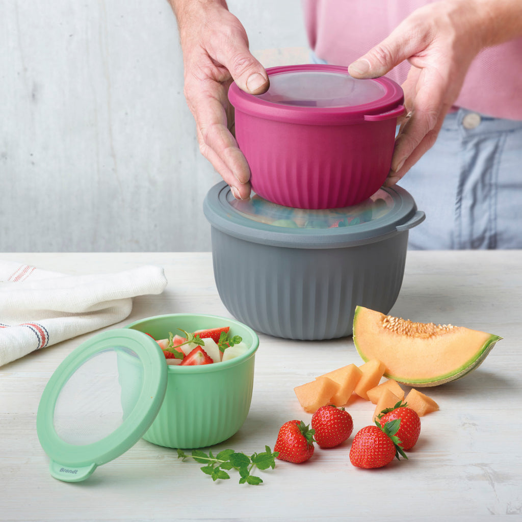 4 Plastic bowls food keeper in PP - Low