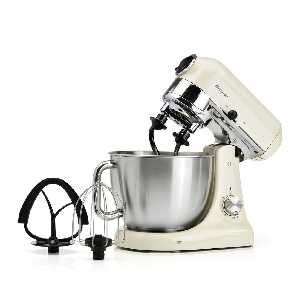 Kitchen robot with double kneaders Creamy-white
