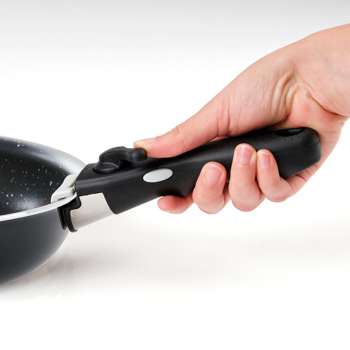 Poignée - Manche Amovibles Crealys Removable Handle Poêles Casserole / Noir