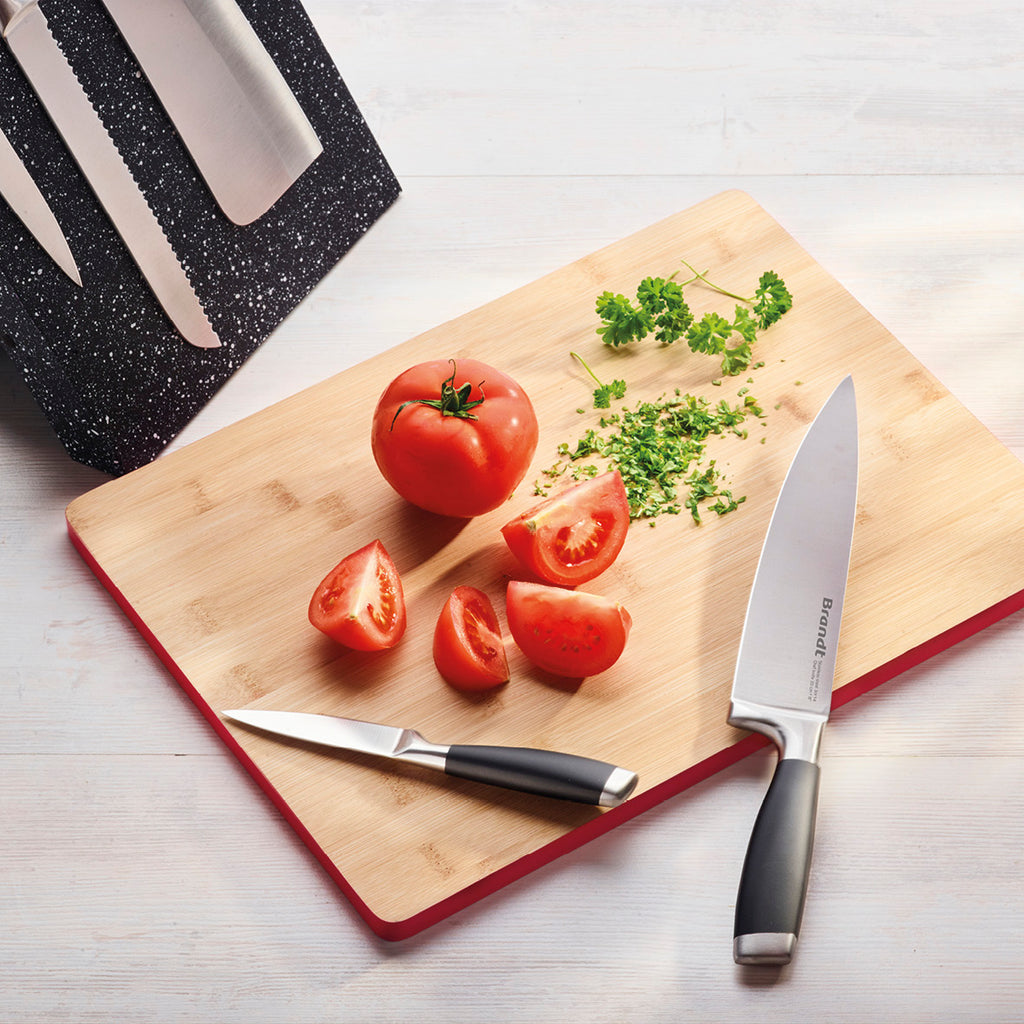 Rectangular chopping board in bamboo - White