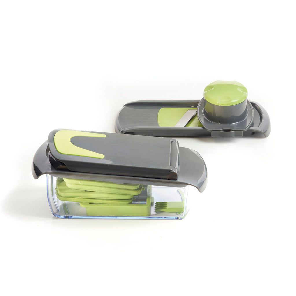 All In 1 chopper & mandoline slicer - Green/grey