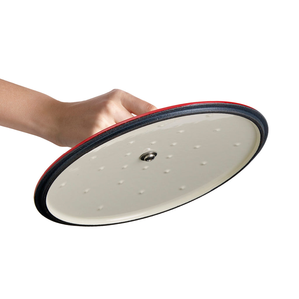 Cast iron round skillet - Red