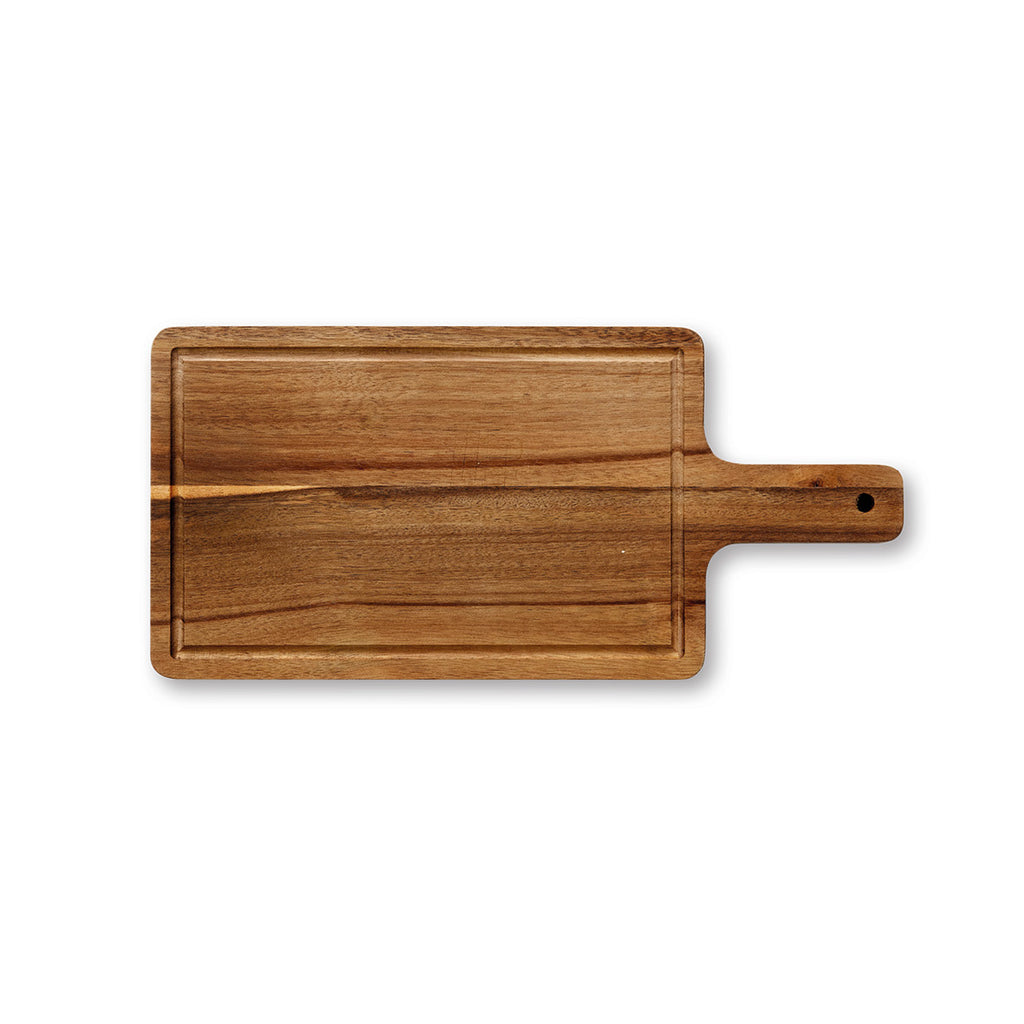 Rectangular chopping board with handle - Acacia