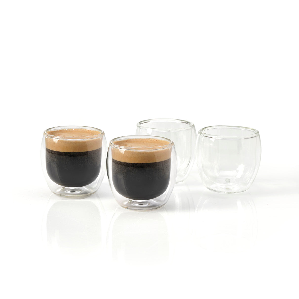 Lot de 2 verres double paroi - 250 ml x 2 - CRISTALLO - Homme Prive