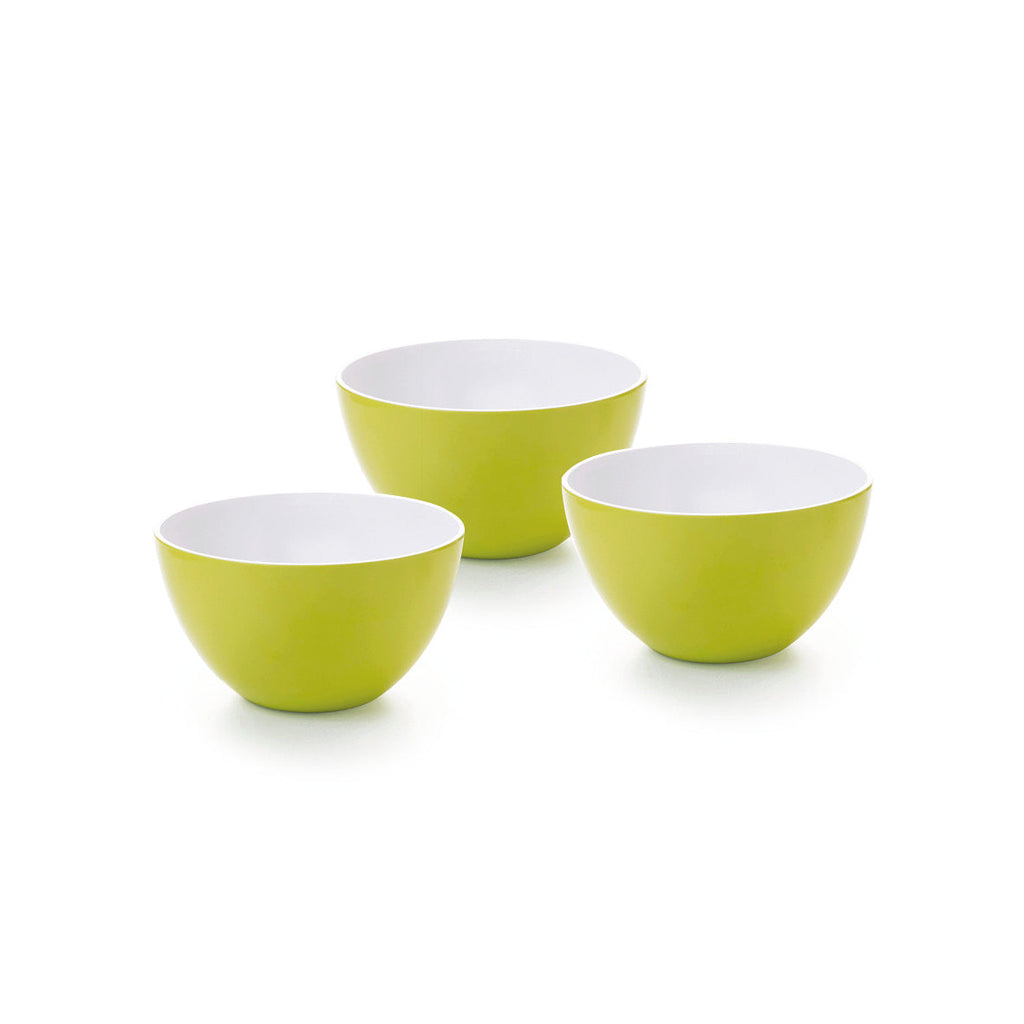 Set of 3 small bowls Lime green