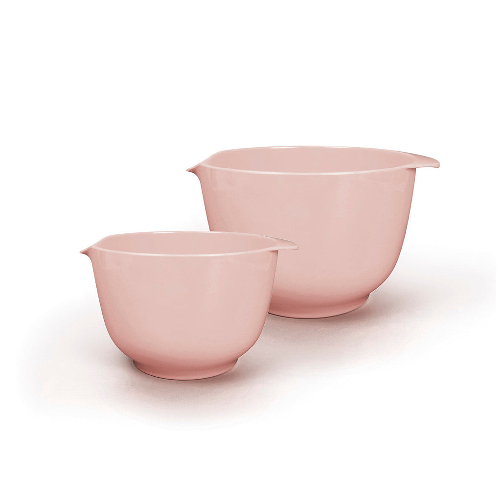 Set of 2 mixing bowls - 18 + 24 cm Old pink Melamine