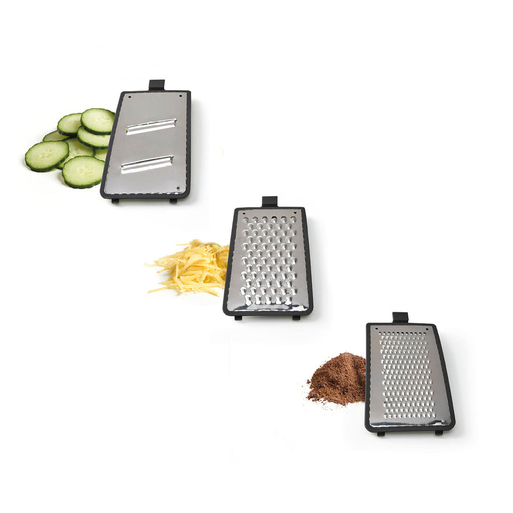 Vegetable slicer set with container - grey/black