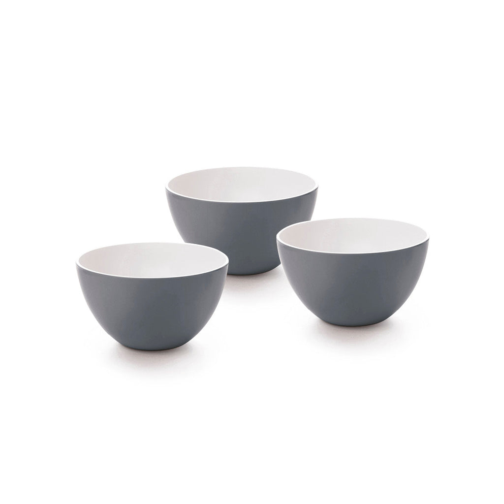 Set of 3 small bowls Grey