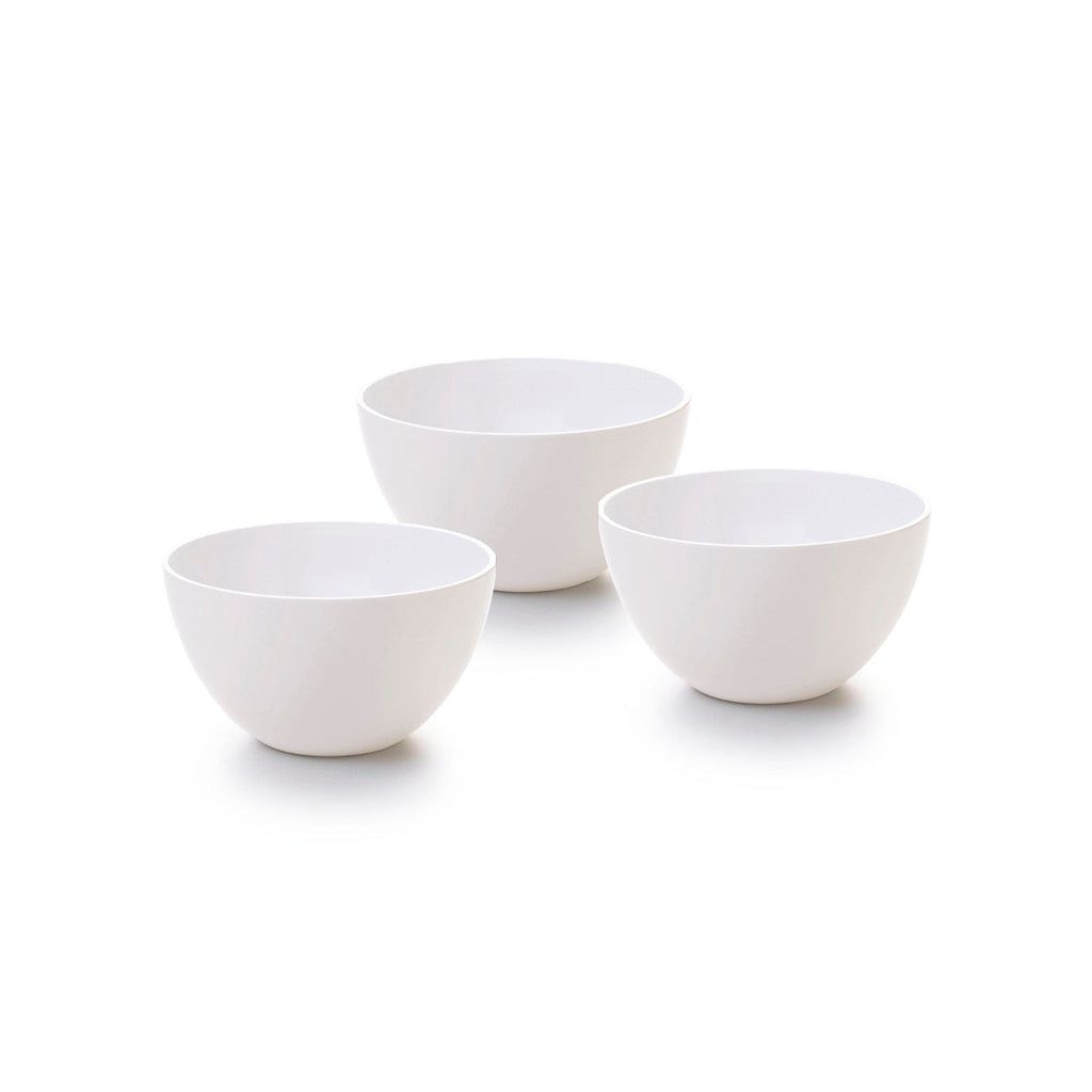 Set of 3 small bowls White