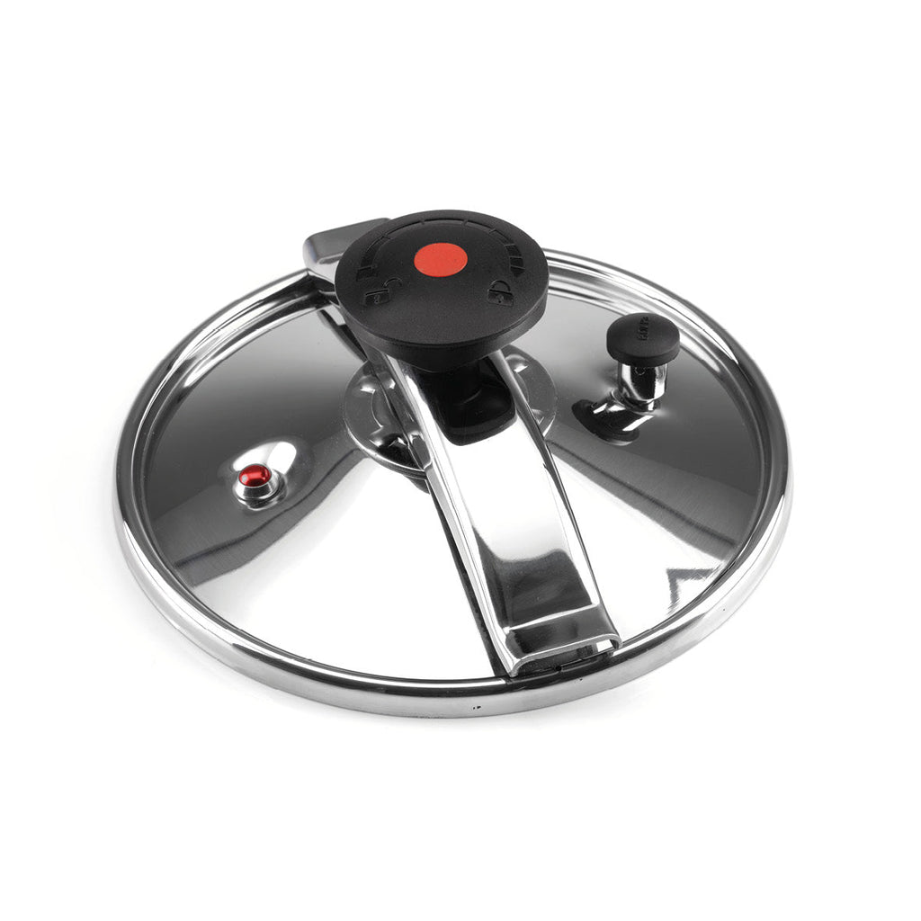 Pressure cooker with steaming basket - Silver