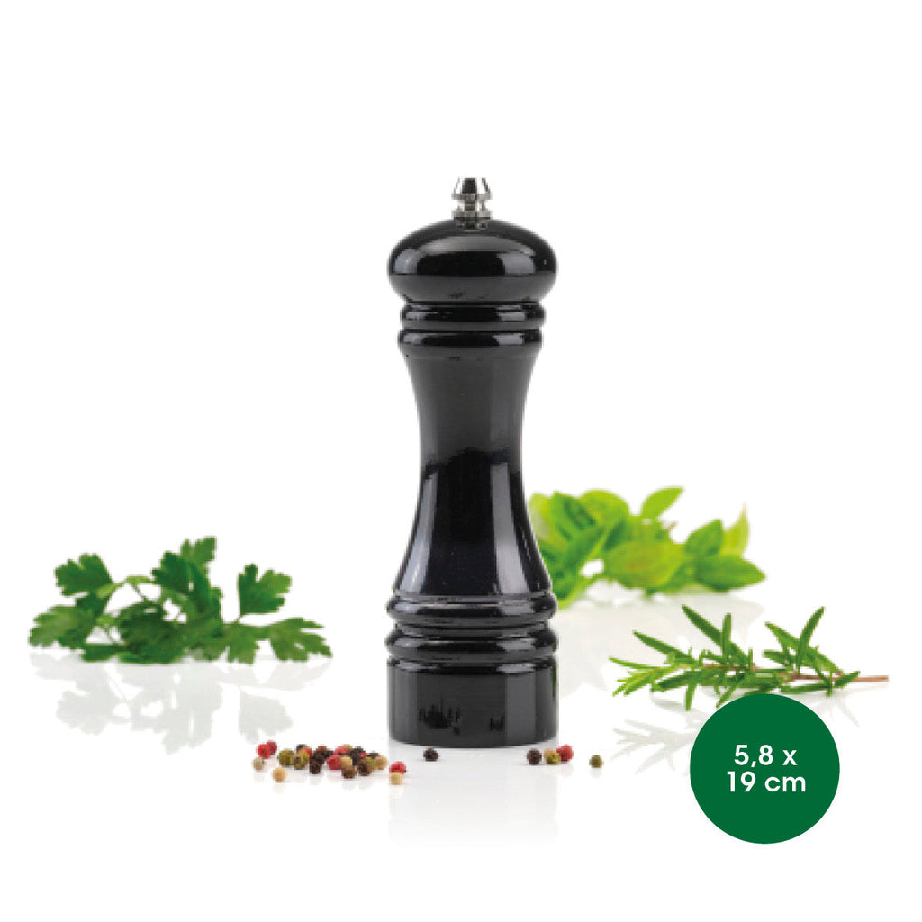 Manual pepper mill in wood - Black