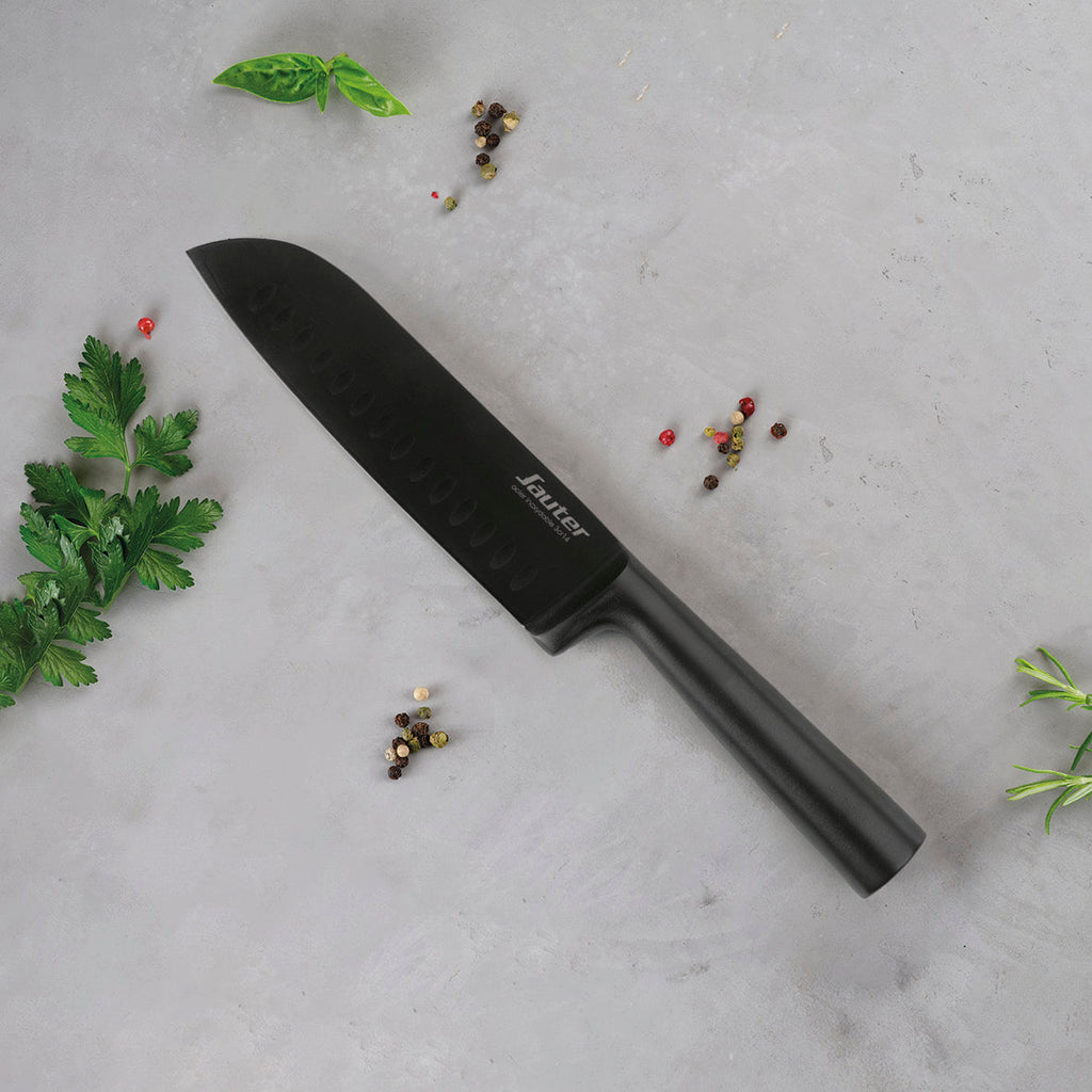 Couteau santoku en noir - VipShopBoutic