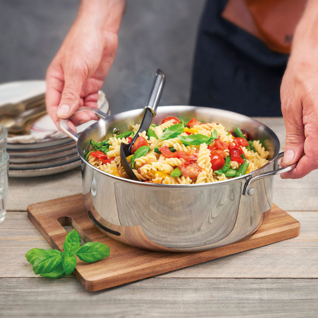 Stainless steel triply casserole 22 cm - Silver