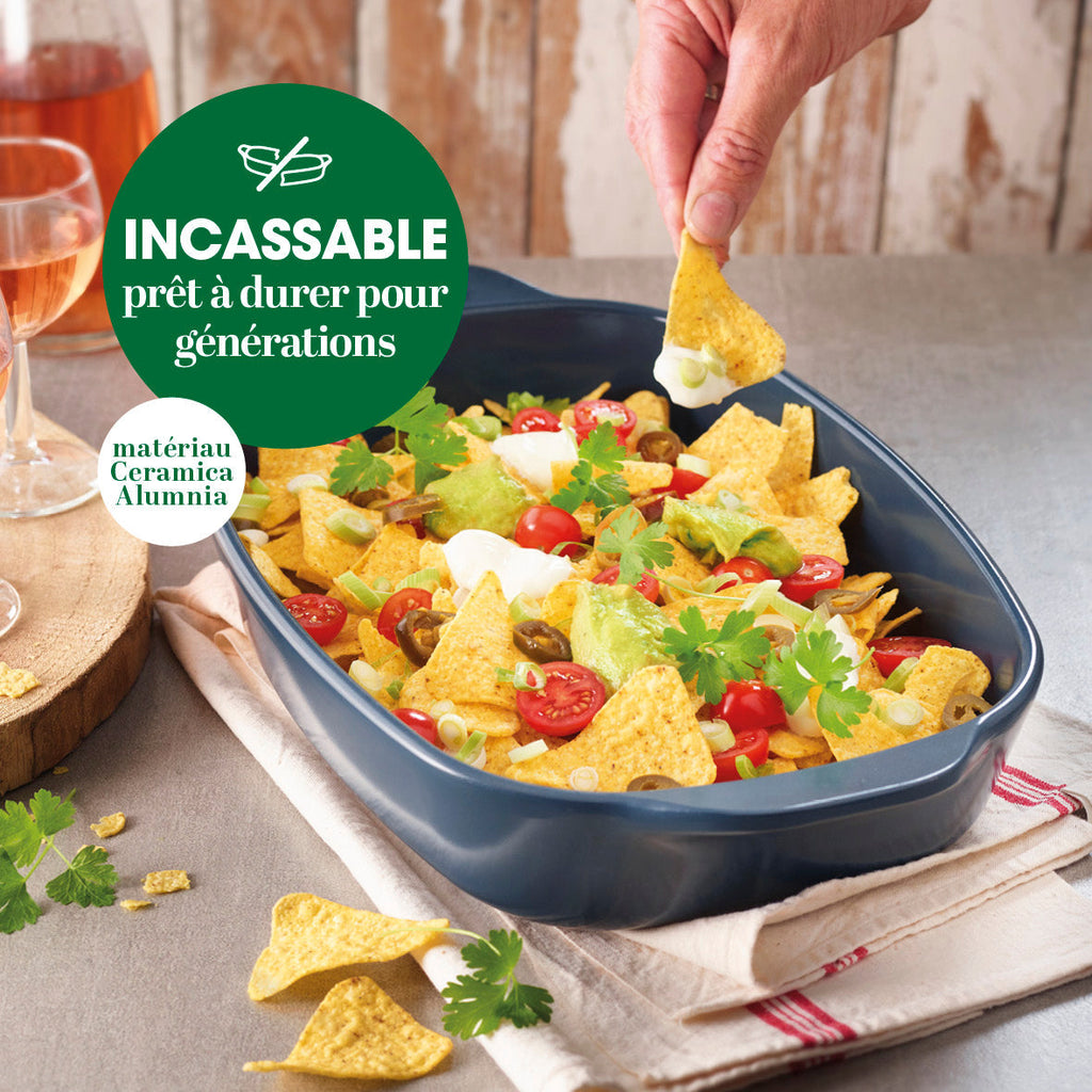 Ceramica alumnia - Unbreakable oven dish - shock and chip resistant -4L