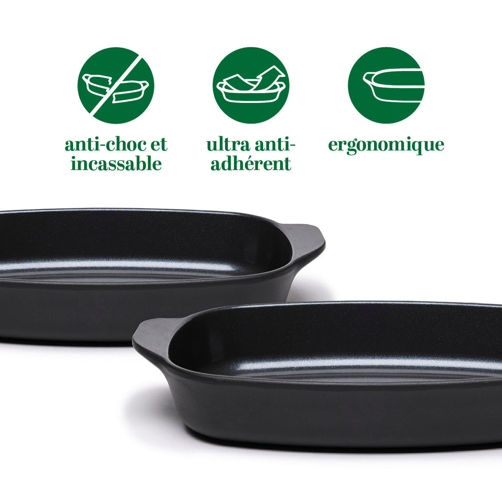 Ceramica alumnia - Unbreakable oven dish - shock and chip resistant -4L