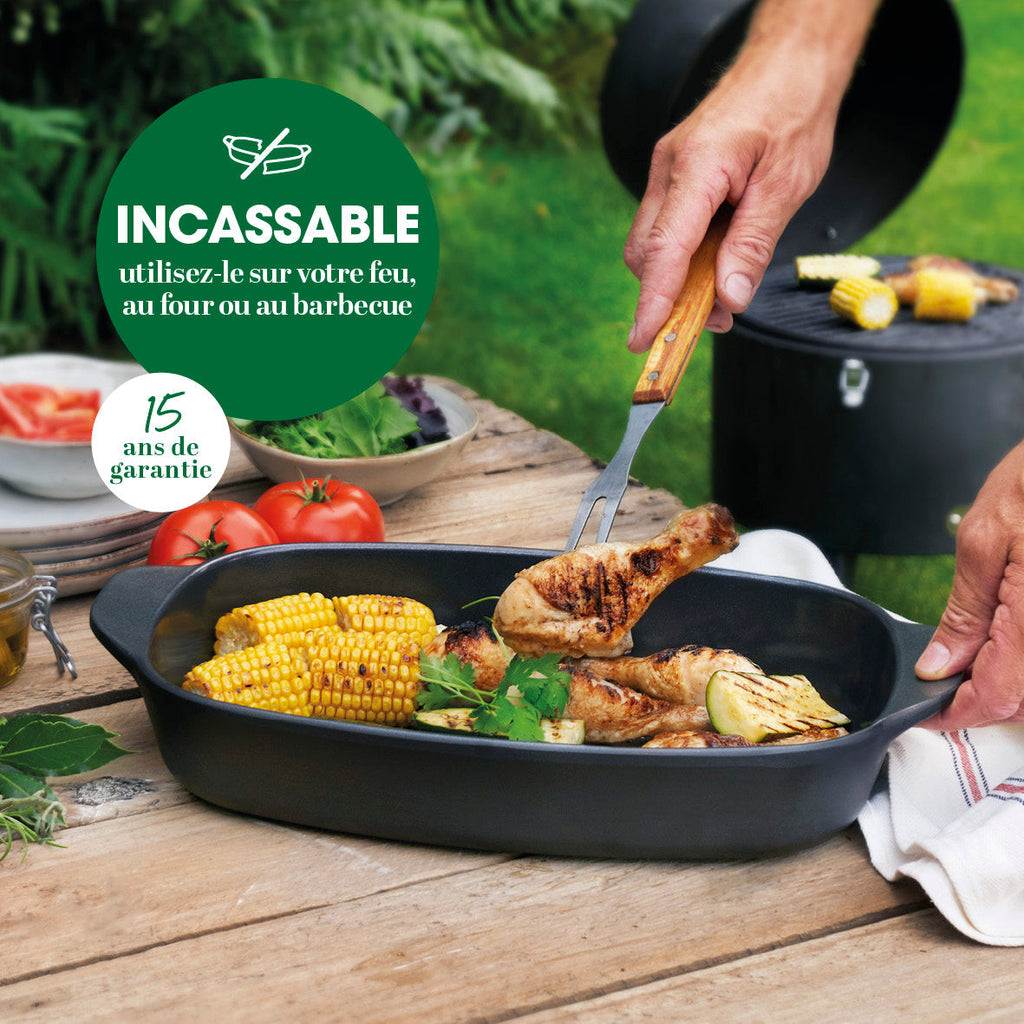 Ceramica alumnia - Unbreakable oven dish - shock and chip resistant -4L