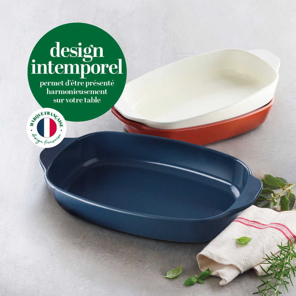 Ceramica alumnia - Unbreakable oven dish - shock and chip resistant -4L