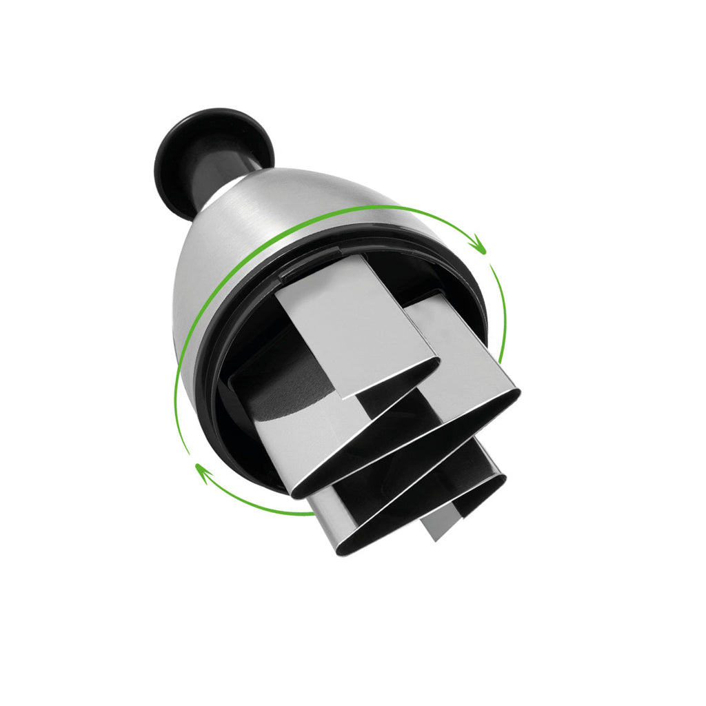 Manual food chopper - black / green