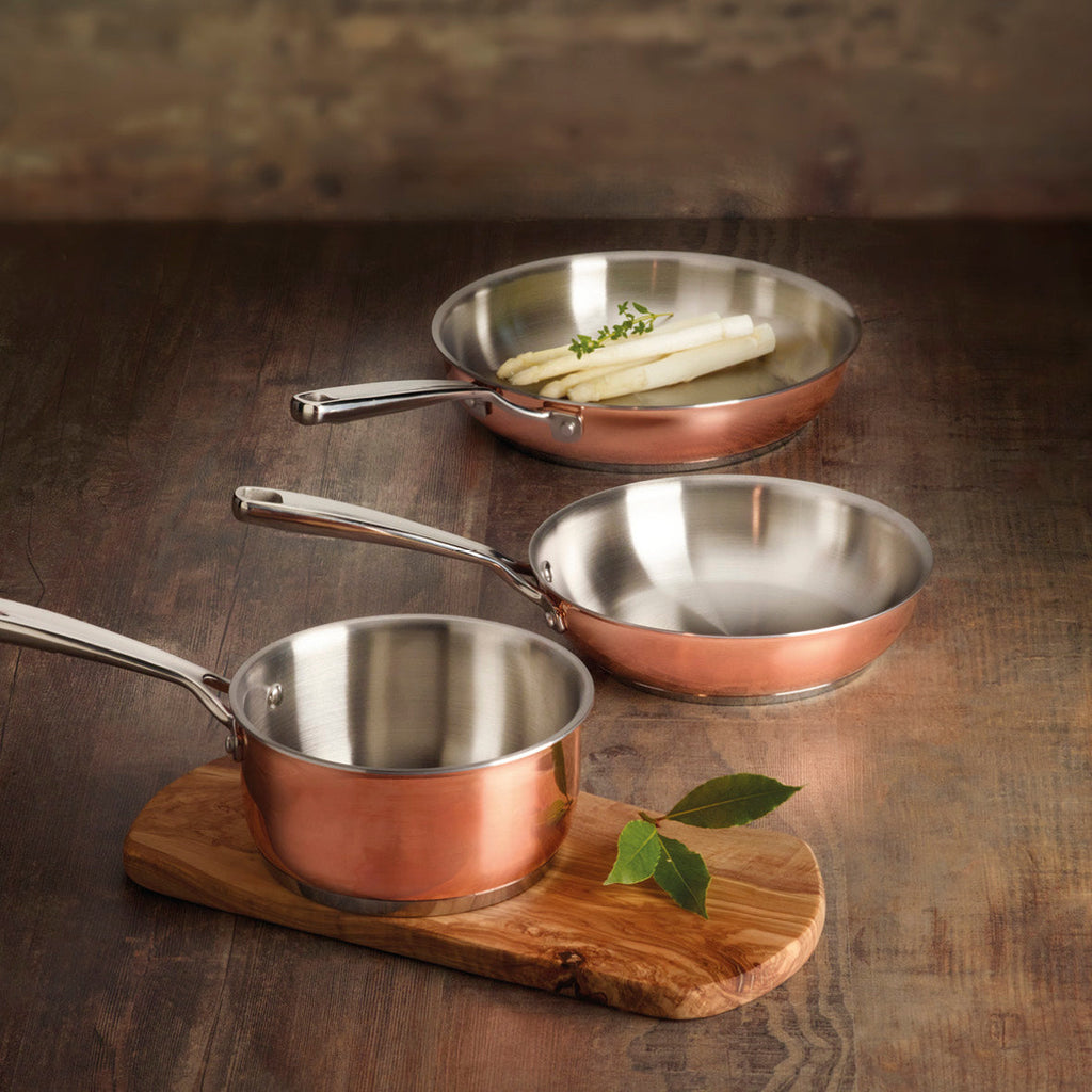 Stainless steel triply copper frypan - Copper